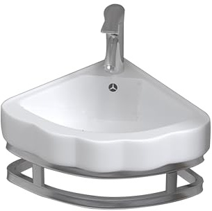 JOSIAHCQ Ensemble Meuble Vasque Salle de Bain Meuble sous Lavabo Salle de Bain Meuble Lave Main WC Suspendu Meuble Lave-Mains d'angle avec Robinet Adapté Aux Petits Espaces(32cm/12.59in)