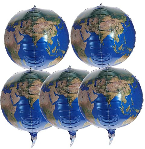 ibasenice 5pcs Aluminium Folie Ballons 22 Zoll Dauerhafte Einfach Aufblasen Deflate