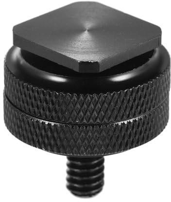 Adattatore Per Slitta Calda Per Flash, Base Per Slitta Calda, Supporto Per Hot-shoe Per Fotocamera Con Doppia Vite 1/4, Supporto Per Slitta A Contatto Caldo Con Luce Video Per Videocamera Per Microfon