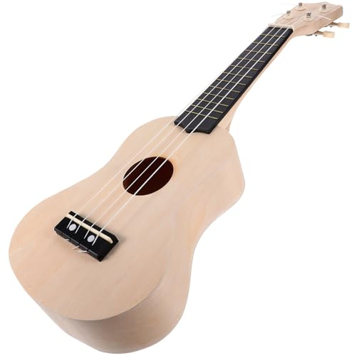 Mikinona Ukulele Diy Kit Basswood Bausatz Unlackiert Selbstmontage Mit Anleitung Für Anfänger Bastelset Zum Bemalen Holzinstrument