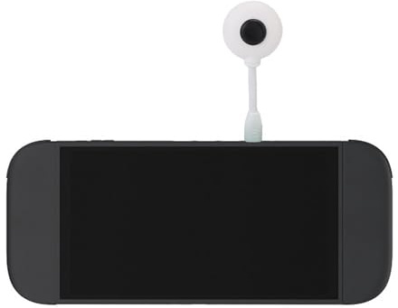 Dpofirs Caméra for Switch 2, Webcam Plug-and-Play PC, Webcam USB C pour Les Appels de Jeux et Vidéo, Caméra de Jeux Vidéo (White)