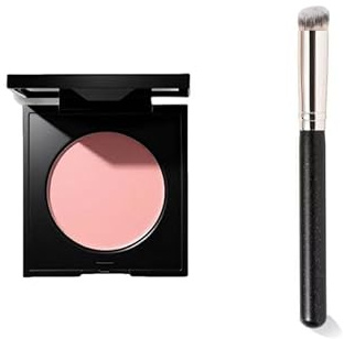 Eye Primer Eyeshadow Base, Brightening Cream for Under Eye & Eyelids, Long-Lasting Makeup, Evens Skin Tone & Reduces Dark Circles, with Precision Brush, 2.8g