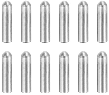 QUARKZMAN 15 Pz Perni In Acciaio Inox 304 3x8 mm Testa Rotonda Estremità Svasata Piatte Perni Di Supporto Mensola Elementi Di Fissaggio Per Progetti Fai Da Te Mobili