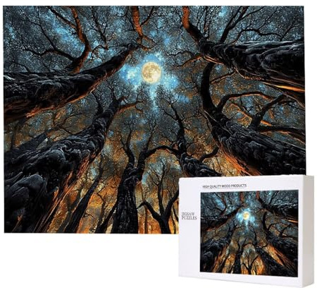 Puzzle 1000 Teile Erwachsene Wald, Impossible Klassische Jigsaw Puzzles 75 x 50cm, Geschicklichkeitsspiel für die ganze Familie, Puzzle farbenfrohes Legespiel Home Dekoration Geschenk k-703