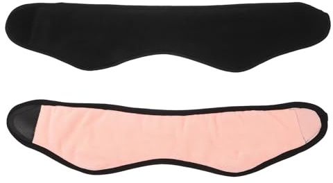 LRXIYODE 2 St Justerbara Sovmasker med Öronskydd Fleecefodrade Ljudisolerande Hörselkåpor för Sömn Tryckfria Öronöverdrag för Sidosovare Portabelt och Bekvämt Ljudreducerande Öronskydd för