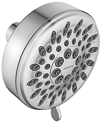 Moen Ignite Chrome Five-function Shower Head With 2.5 GPM High-Pressure Spray, 20090