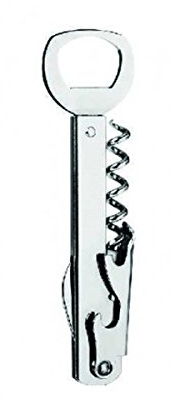 Visiodirect Tire-Bouchon Sommelier nickelé - 14 x 3,5 cm