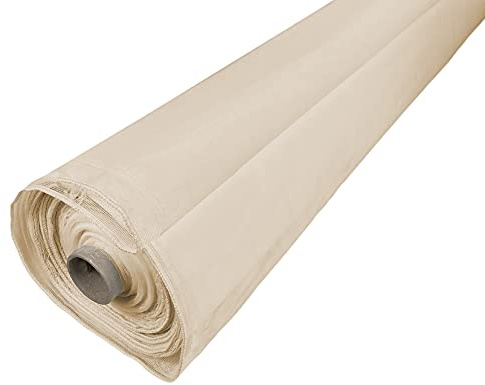 Tex family Marquisette - Tela mosquitera por metro de color liso - Color liso - Altura 300 cm - Color beige