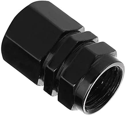 8X sportliche und leichte 8X Radstopfen für Auto-, Motorrad-, Fahrrad- oder Skateboard-Räder, aus Aluminium mit Dichtungsring. (schwarz)