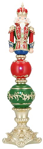 Timstor - Schiaccianoci Nutcracker Soldatino su Sfere 61cm Decorazione Natalizia