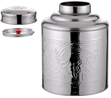 UPKOCH Gewürzdosen Teedosen 250g Teedose Teevorratsdose Trockenobstbehälter Versiegelte Flasche Kompakte Vorratsdose Kaffeebohnendose Küchendose 16X12cm Metalldose Tee Tee Dosen Kaffeedose