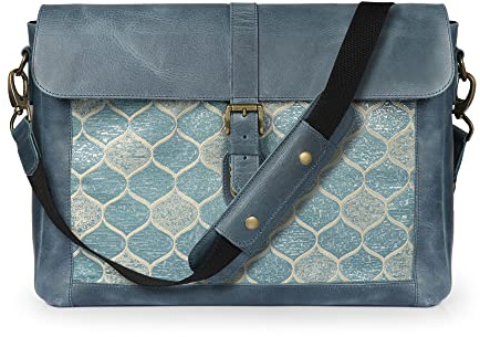 Londo Top-Grain Leder Zion Messenger Bag, Laptop Tasche, Reisetasche für Arbeit & Büro