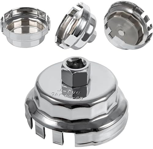 ANBOO 64.5mm 14 Flutes Oil Filter Wrench Removal Tool for Toyota Lexus CT200h Corolla Matrix Prius Auris Rav4 Sienna - Oil Filter Cap Removal Tool