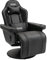 S*MAX Gaming Chair Recliner Ergonomic High Back Wide Lumbar Support Swivel PU Leather Gamer Chair with Footrest Adjustable Backrest and Footrest Cup Holder Gaming Chairs for Adults Black