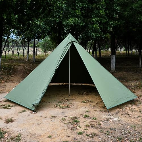 SUYUDD Tipi für 3–4 Personen, kegelförmiges Campingzelt, Outdoor-Tipi – Familienjurte, Festival, großes Zelt für Erwachsene – inklusive Bodennagel/Windseil und Aufbewahrungstasche