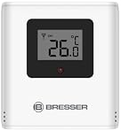 Bresser Thermo-Außensensor mit LCD-Display, kompatibel mit bestimmten Bresser Wetterstationen, bis zu 80 m Reichweite, IP44, weiß