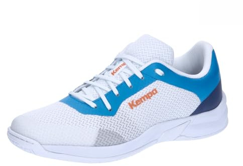 Kempa Kourtfly Three - Scarpe Sportive da Donna, Blu/Bianco, 38 EU