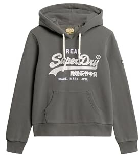 Superdry Damen Verziertes Hoodie mit Vintage-Logo und Grafikprint