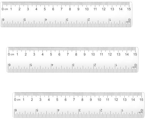 YUXIANLB 3 Stück Plastiklineale 6 Zoll Gerades Lineal Transparentes Lineal Mit Zentimeter Millimeter Und Zollangaben Gerades Lineal Aus Plastik Messwerkzeug Für Schüler Schule Büro