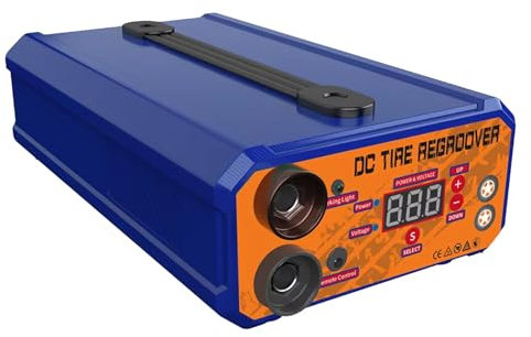 VNATWGOO 110V/220V Rainureuse De Pneu Outil De Rainurage De Pneu, Coupeur De Chauffage De Pneu 1000W, Rainureuse De Pneu à Affichage NuméRique ChaufféE, avec 20 Lames,110V