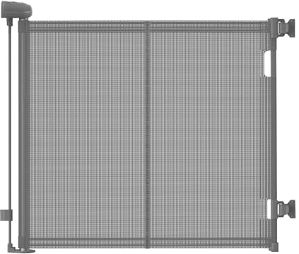 Barandilla de Seguridad retráctil 0-140cm, barandilla de Seguridad Barandilla de Seguridad para niños, Gatos y Perros, operación con una mano, Apta para Interiores y Exteriores Barrera Seguridad niños