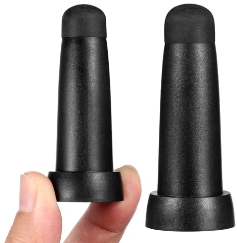 HEALEEP Accessoires pour Parapluie Long en Caoutchouc Noir, Embouts de Protection Haut des Parasols, Lot de 2 Pièces pour Éviter Rayures et Réduire la Friction