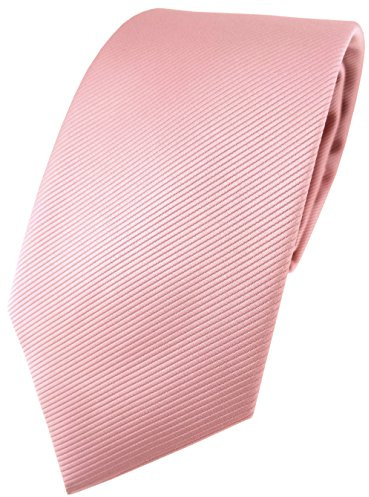 TigerTie Designer Krawatte in Uni Einfarbig - Rips Struktur - Binder Tie