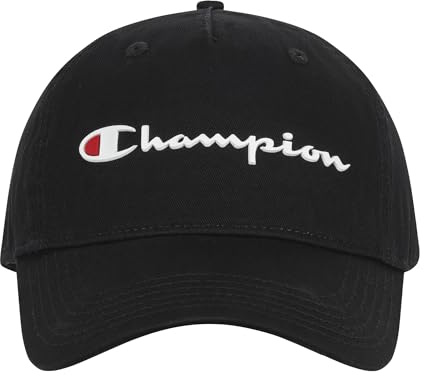 Champion Flow Dad justerbar keps, Medium svart, one size