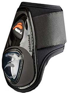 eQuick Streichkappe eShock Legend mit Klettverschluss Black Edition Farbe Schwarz, Größe L