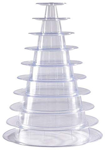 Tower Stand Cake Display Rack Tortenständer Hochzeit Runde Macaron Tower Stand für Hochzeit Geburtstag Dekor 10 Ebenen Runde Macaron