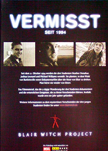 Blair Witch Project Filmposter gerollt A3 29x42