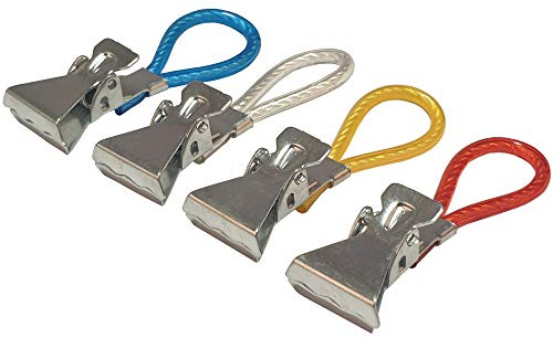 Bestlivings Handtuchclips im bunten 32er Pack (8 x 4er) hilfreich in jedem Haushalt z.B. für Küchenhandtücher und Spültücher