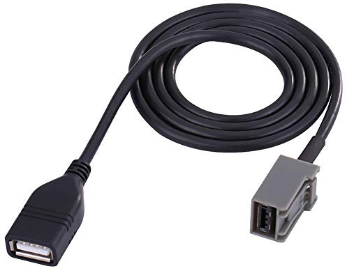 Terisass Adaptateur de câble USB AUX, 60cm Voiture USB 2.0 câble Adaptateur d'entrée AUX câble d'extension o adapté pour Remplacement pour 2009 et suivantes aux USB for Jazz aux Adapter