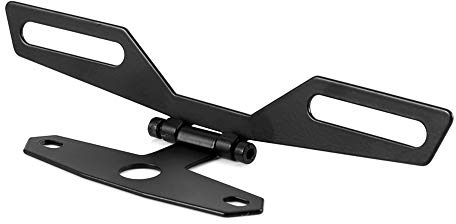 Ejoyous Motorcycle License Plate Holder, Universal Motorbike Number Plate Bracket Folding CNC Aluminum Tail Tidy Rear Light Mount, for ATV Dirt Bike