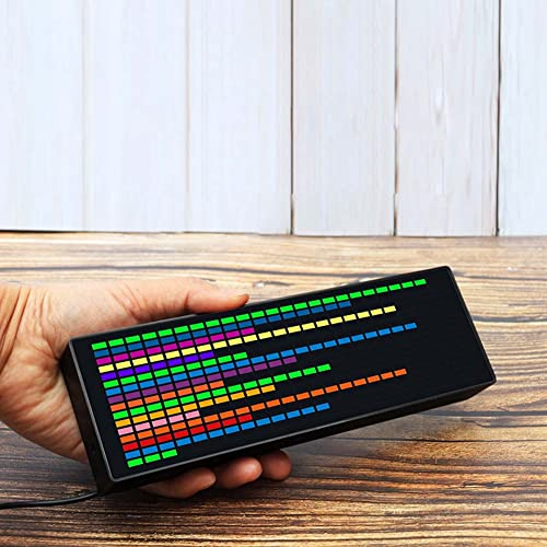 SPORTARC LED Music Spectrum Indicator, VU Meter Indicator Analyzer, Audio Connect Rhythm Lights, RGB Audio Level Display Amp lifier Board, Music Visualizations Device