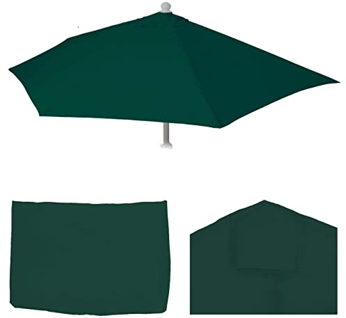 Mendler Toile de Rechange pour Parasol Semi-Circulaire Parla 300cm UV 50+ 3kg Vert
