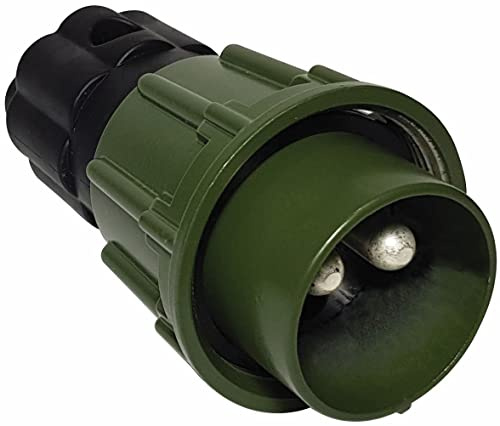 SERTPLAS Nato VG96917 - Connettore a 2 poli, 35 mm², con spina di contatto, colore: verde oliva
