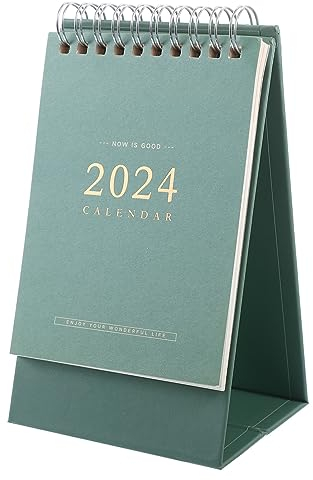 NUOBESTY Tischkalender 2024 Tischkalender Kleiner Kalenderplaner 2024 Kalender Stehkalender Büro Monatskalender Für Heimbüro