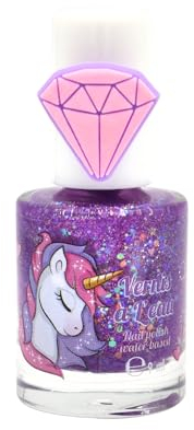 Einhorn Kinder Nagellack – Wasserbasierter Nagellack 9 ml – Ungiftig, Sicher & Leicht aufzutragen – Mit warmem Wasser abwaschbar – Perfekt für Mädchen