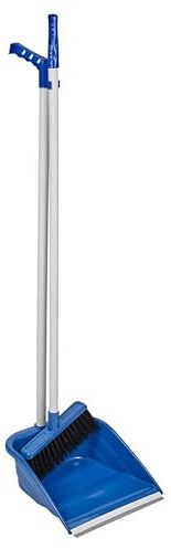 URBNLIVING Long Handled Upright Indoor Plastic Dustpan & Floor Brush Sweeper Cleaning Set