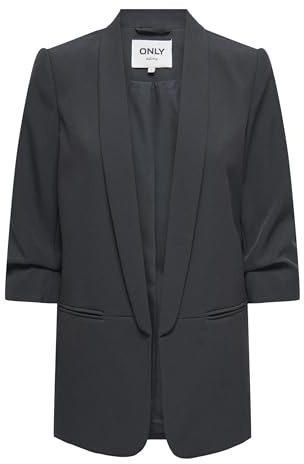 Only Femme Onlelly 3/4 Life TLR Noos Blazer, Bleu-Gris, 38 EU