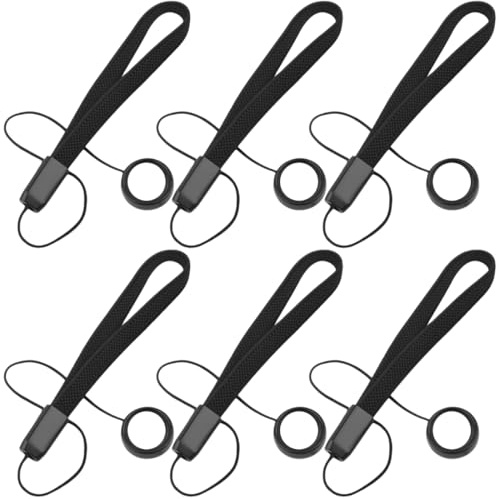 NJCXOLA 6 Pièces Élastique pour Bouchon Courroie Lens Cap Keeper,Couvercle de caméra, corde de protection anti-perte, corde d'objectif