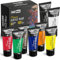 Craft Mode Acrylic paint set 8 120ml Perfect for Canvas, Wood, Ceramic, Rock, Fabric & Crafts. Non-Toxic, Quick Dry & Vibrant Colours. Rich Pigments, Lasting Qua