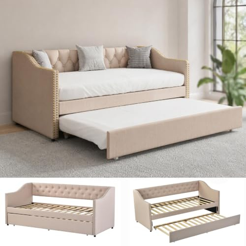 DADEA - Sofá cama convertible de 2 plazas, 90 x 200, sofá convertible, 2 plazas (sin colchón)