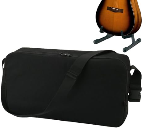 Borsa Trasporto per Supporto Chitarra - Borsa Pieghevole Per Supporti Da Terra | Cinturino Regolabile, Protezione Antipolvere, Tessuto Oxford Portatile, Tasca Accesso Rapido per Escursioni e Campeggio