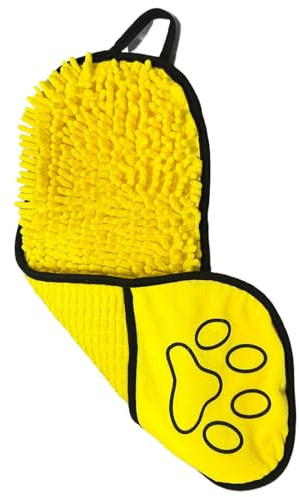 Mikrofibervårdsverktyg, hundhandduk med hundhandduk | Hundbadhandduk, söt absorberande hundhandduk | Effektiva torkningsklänningar för 50 x 180 cm för tvätt av valpen för rengöring