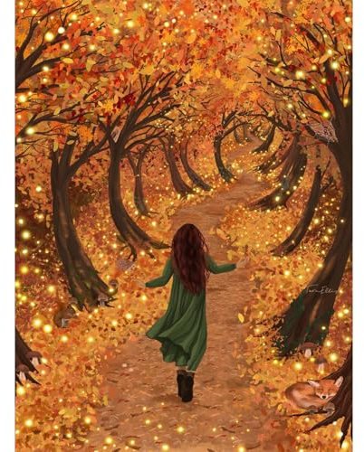 RICUVED 5D Herbst Diamond Painting Diamant Painting Bilder Landschaft Diamond Art Erwachsene Full DIY Diamant Kunst Malerei Stickerei Set Kreuzstich 30x40cm
