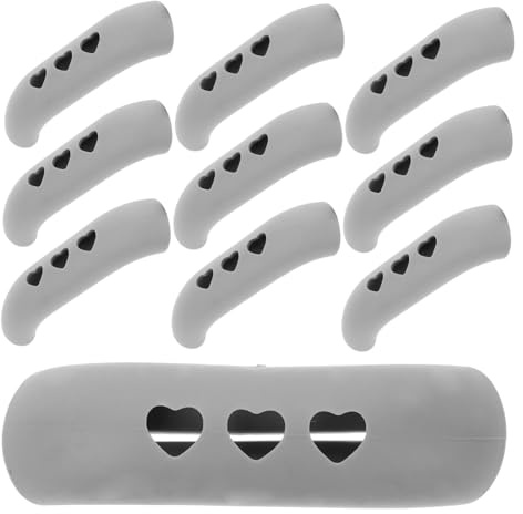 HOOTNEE Couvre-poignée De Casserole Antidérapant en Plastique Résistant Chaleur Lot de 10 pour Casseroles Et Poêles Protection Thermique Indispensable Cuisine