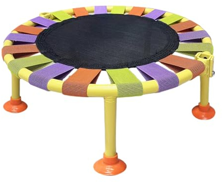 Mini Trampolino Fitness - di salto pieghevole, rimbalzante per esercizi silenziosi | Allenamento pieghevole con cuscinetto di carico 165 LB, un saltato interno durevole per adulti