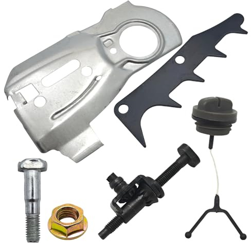 RUURUU Kit de tuerca de placa guía de barra de ajuste de tensor de cadena para motosierra Husqvarna 350 345 340 Jonsered 2141 2145 2150 pieza de repuesto